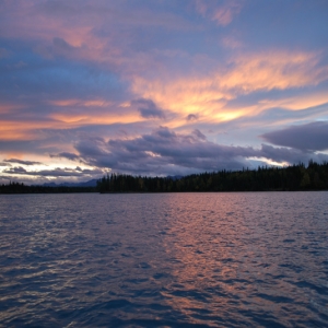 skilak lake sunset